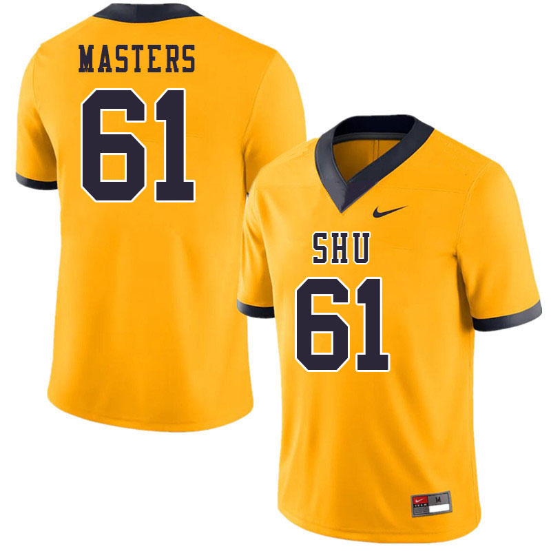 Men-Youth #61 Luke Masters Siena Heights Saints 2023 College Football Jerseys Stitched-Gold